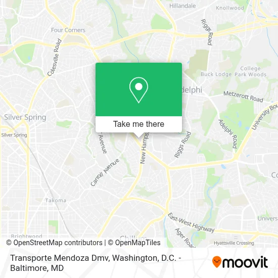 Transporte Mendoza Dmv map