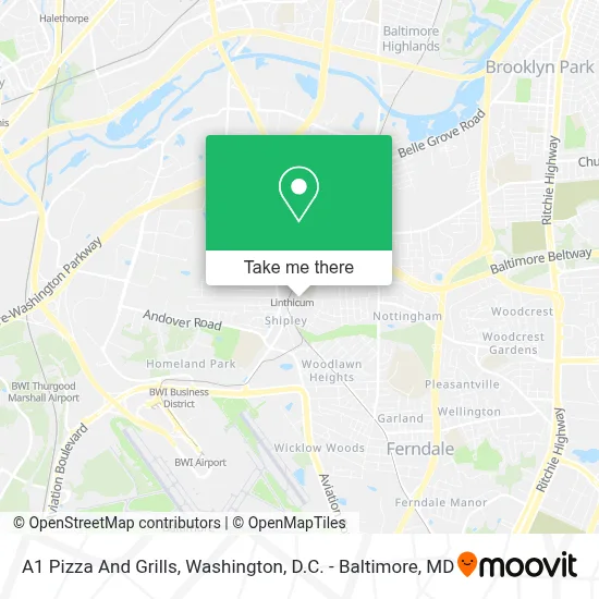 A1 Pizza And Grills map