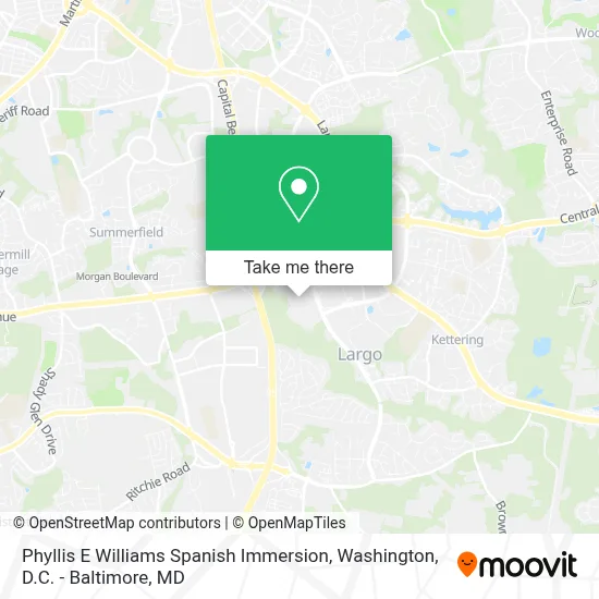 Phyllis E Williams Spanish Immersion map