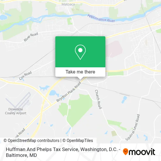 Huffman And Phelps Tax Service map