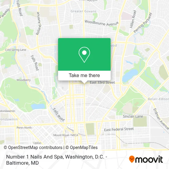Number 1 Nails And Spa map