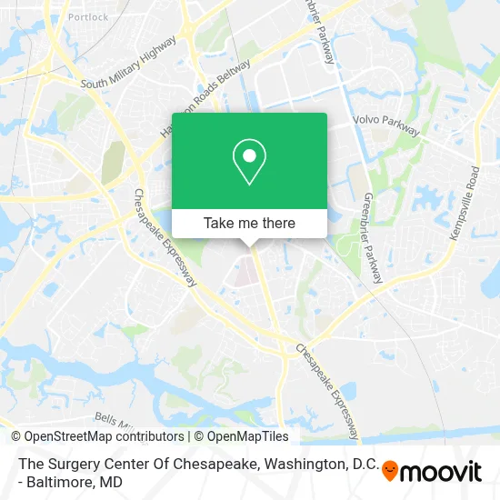 The Surgery Center Of Chesapeake map