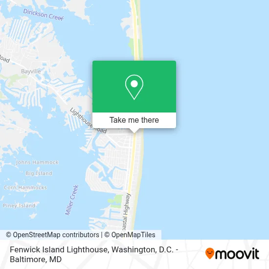 Fenwick Island Lighthouse map