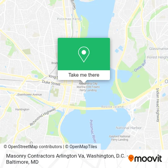 Masonry Contractors Arlington Va map