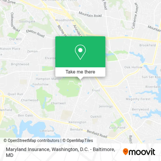 Maryland Insurance map