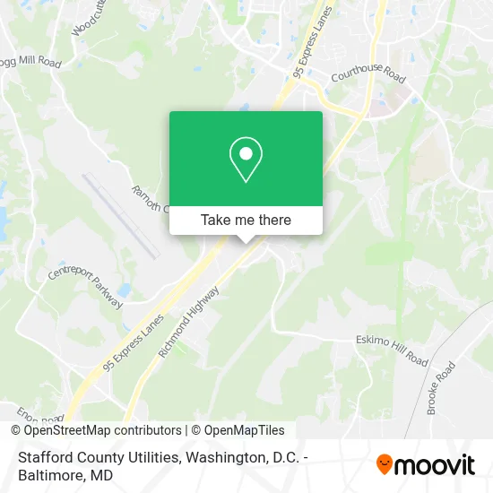 Stafford County Utilities map