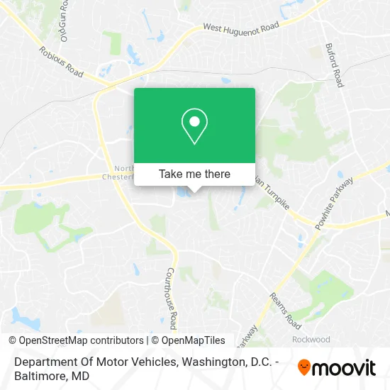 Department Of Motor Vehicles map
