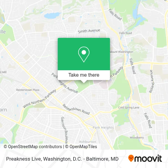 Preakness Live map