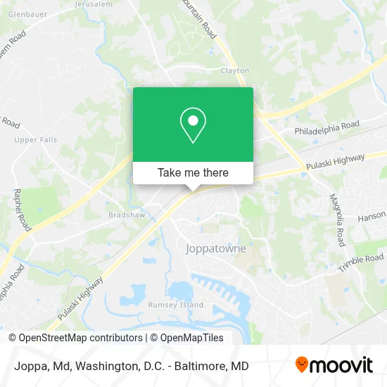 Joppa, Md map