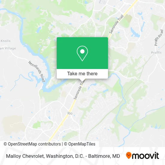 Malloy Chevrolet map