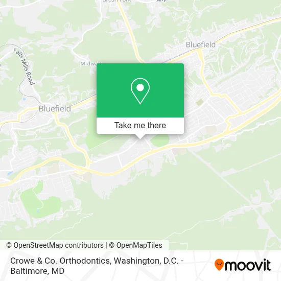 Crowe & Co. Orthodontics map