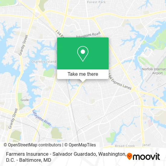 Farmers Insurance - Salvador Guardado map