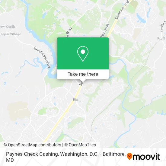 Paynes Check Cashing map