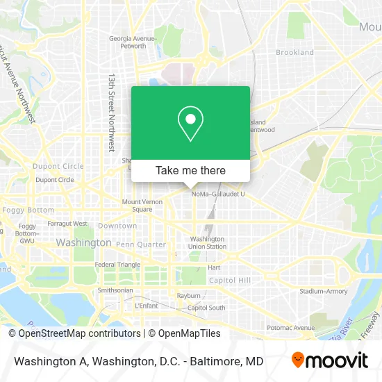 Washington A map