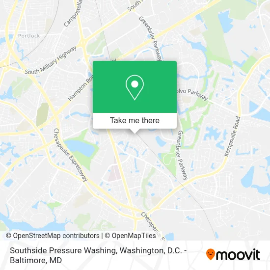 Southside Pressure Washing map