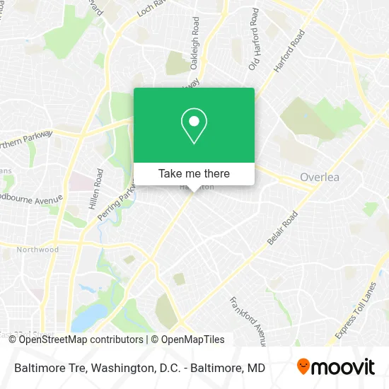 Baltimore Tre map