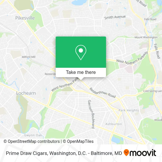 Prime Draw Cigars map