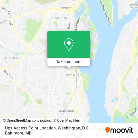 Ups Access Point Location map