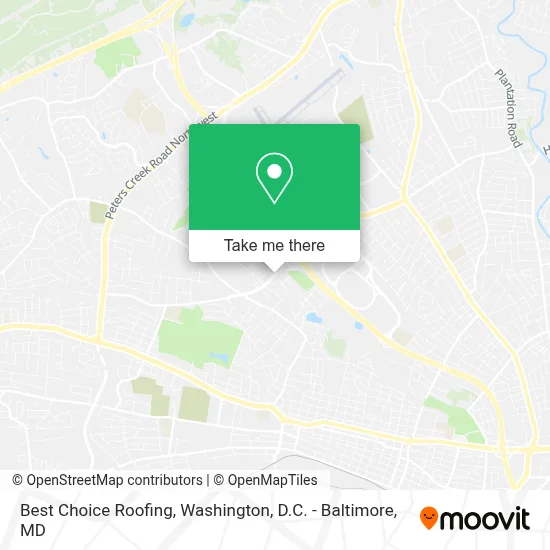 Best Choice Roofing map