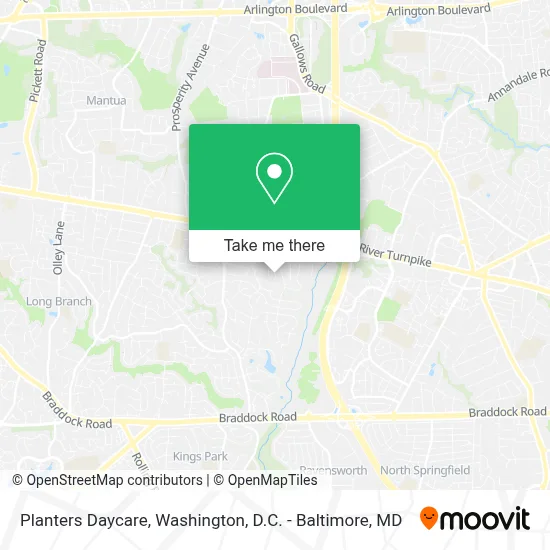 Planters Daycare map