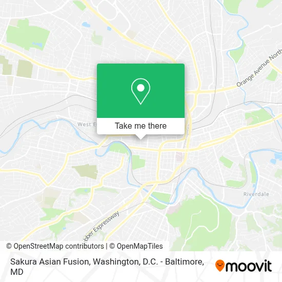 Sakura Asian Fusion map
