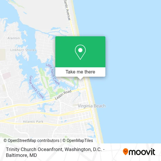 Trinity Church Oceanfront map