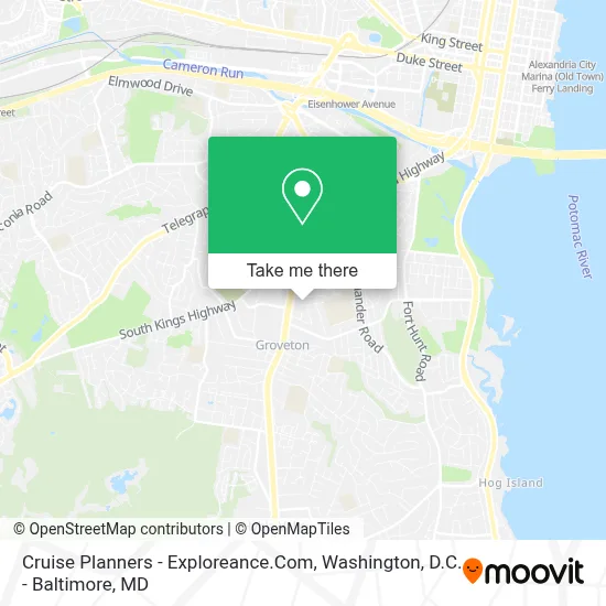 Cruise Planners - Exploreance.Com map