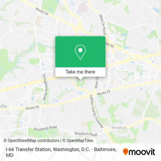 I-66 Transfer Station map