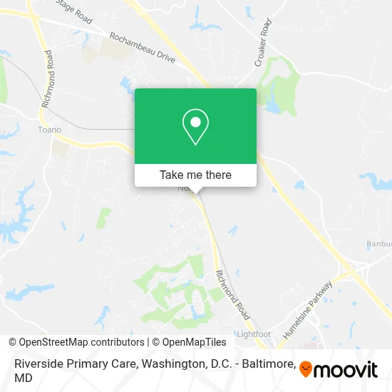 Riverside Primary Care map