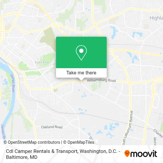 Cdl Camper Rentals & Transport map