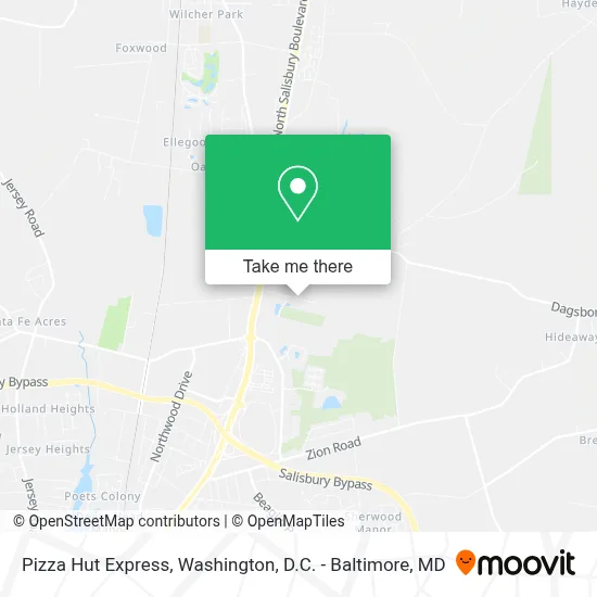 Pizza Hut Express map
