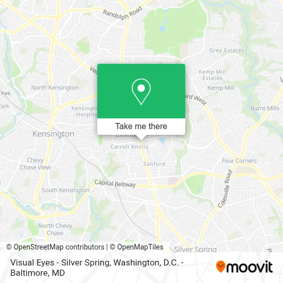 Visual Eyes - Silver Spring map
