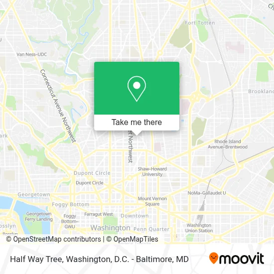 Half Way Tree map