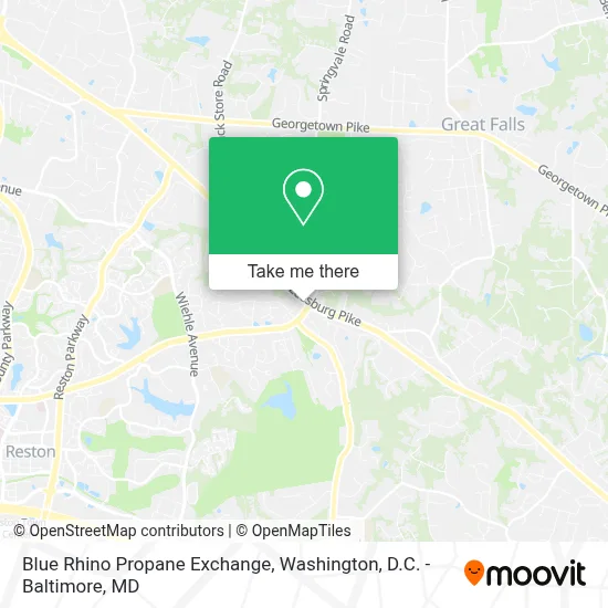 Blue Rhino Propane Exchange map