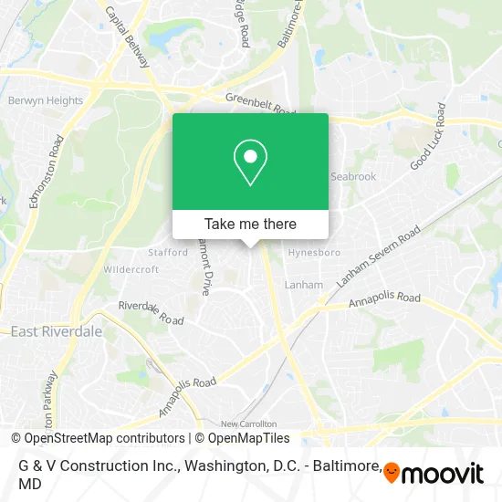 G & V Construction Inc. map