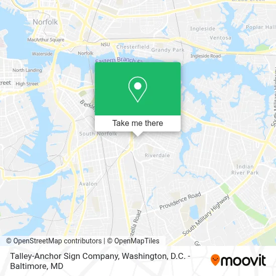 Talley-Anchor Sign Company map