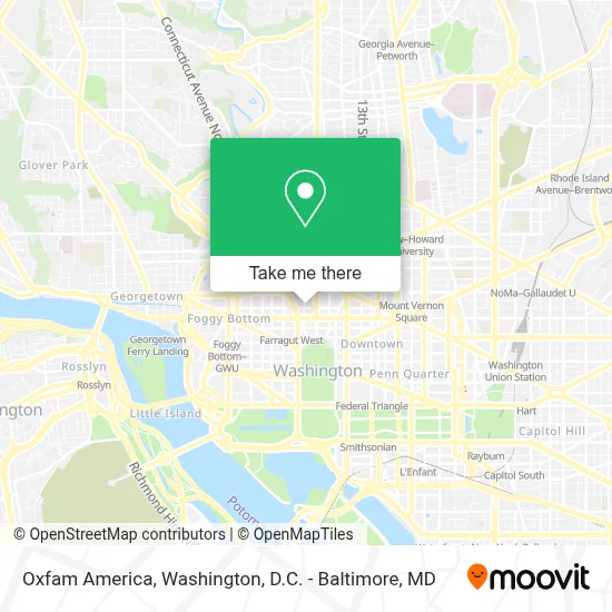 Oxfam America map