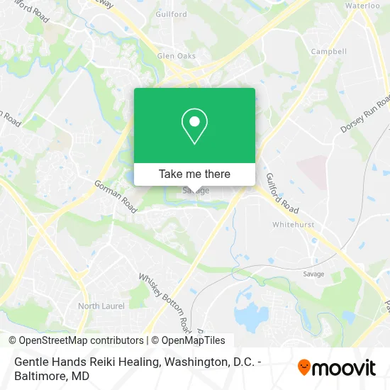 Gentle Hands Reiki Healing map