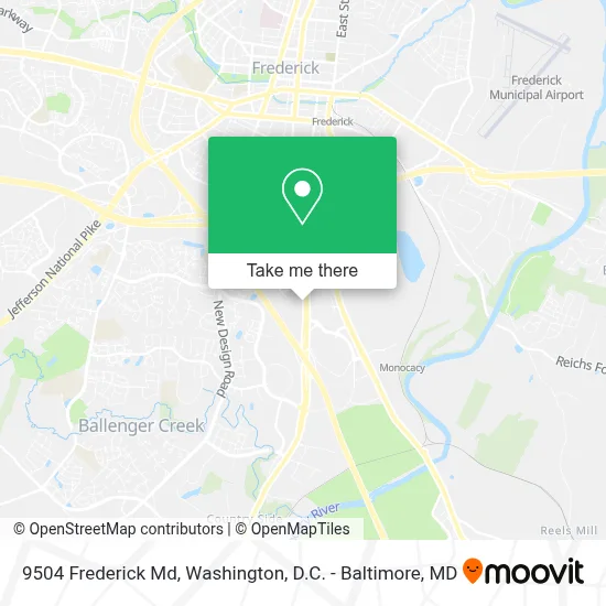 9504 Frederick Md map