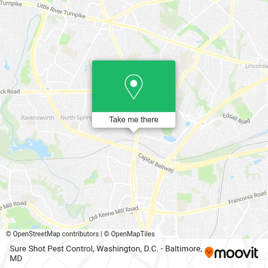 Sure Shot Pest Control map