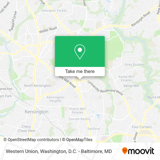 Western Union map