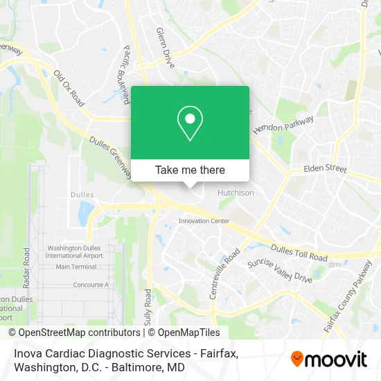 Inova Cardiac Diagnostic Services - Fairfax map