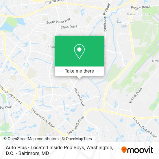 Auto Plus - Located Inside Pep Boys map