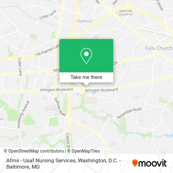 Afms - Usaf Nursing Services map