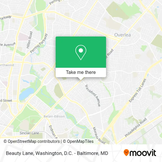Beauty Lane map