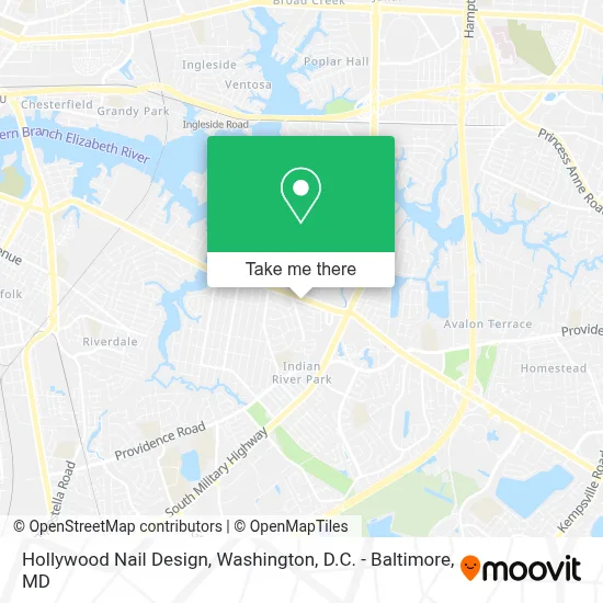 Hollywood Nail Design map