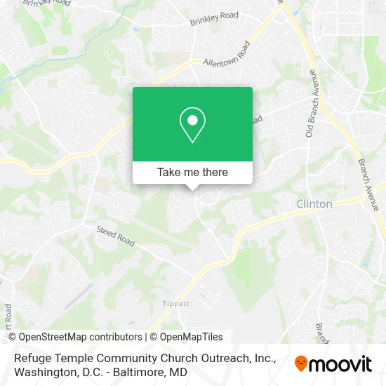 Refuge Temple Community Church Outreach, Inc. map