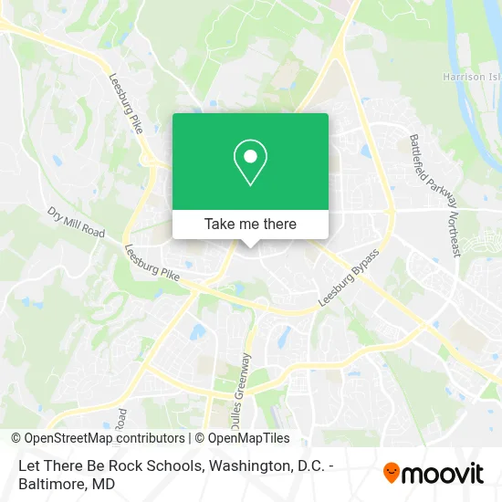 Let There Be Rock Schools map