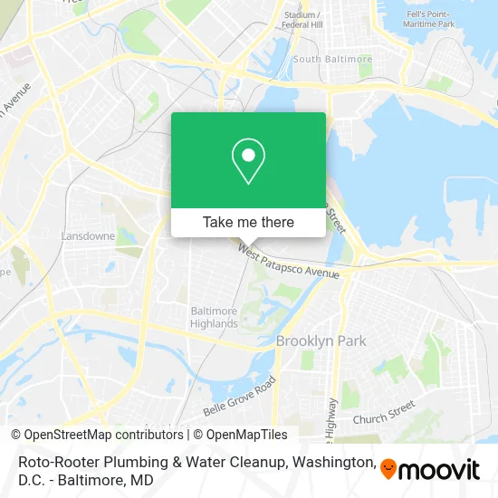 Roto-Rooter Plumbing & Water Cleanup map