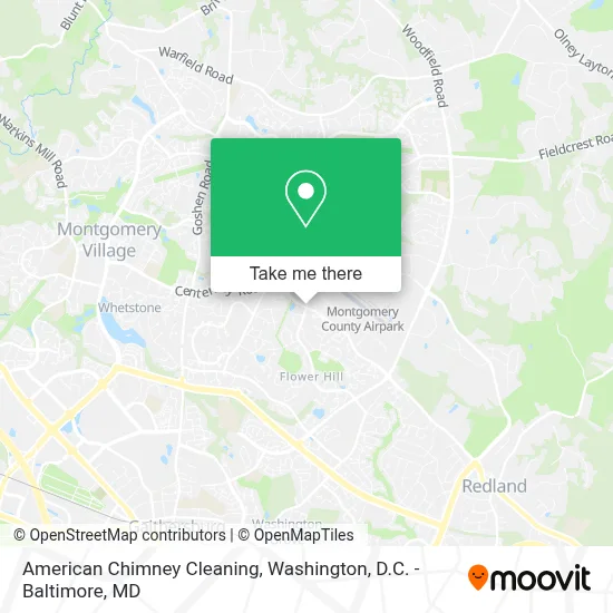 American Chimney Cleaning map